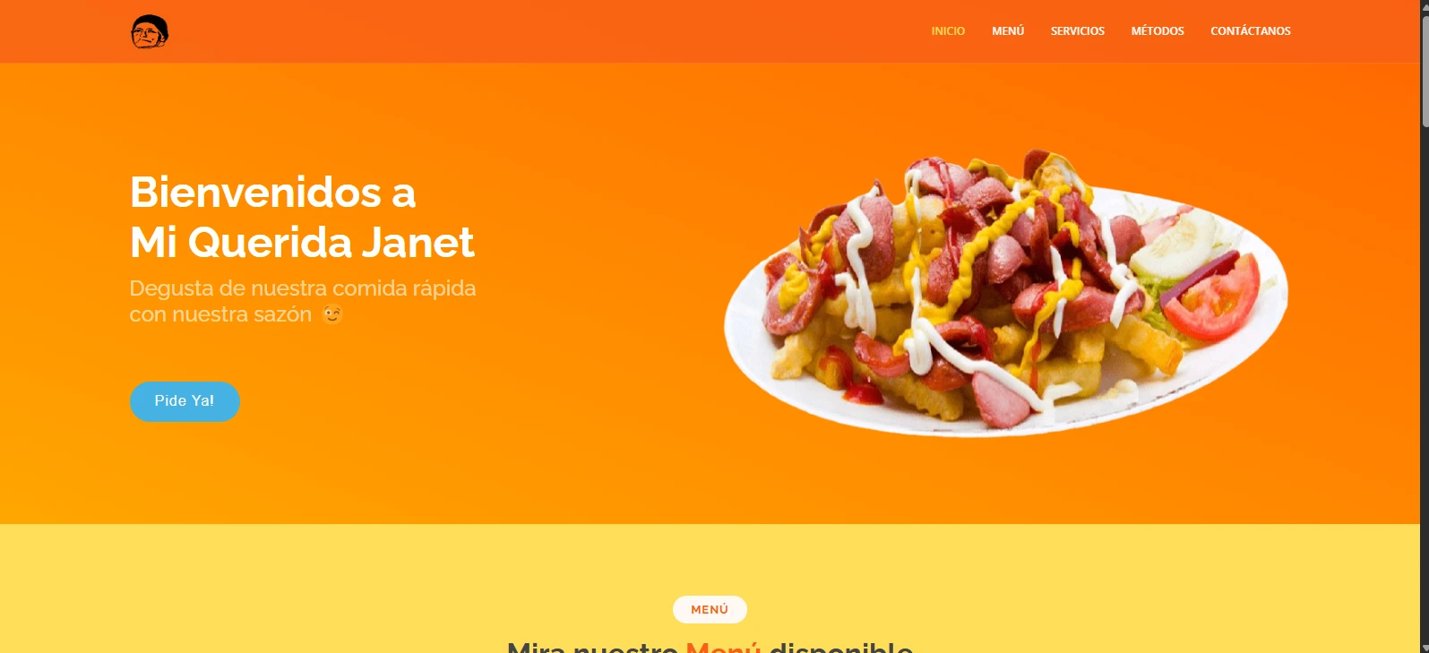 One Page Web Querida Janet